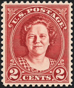Imagined postage stamp with Lena Clarke.